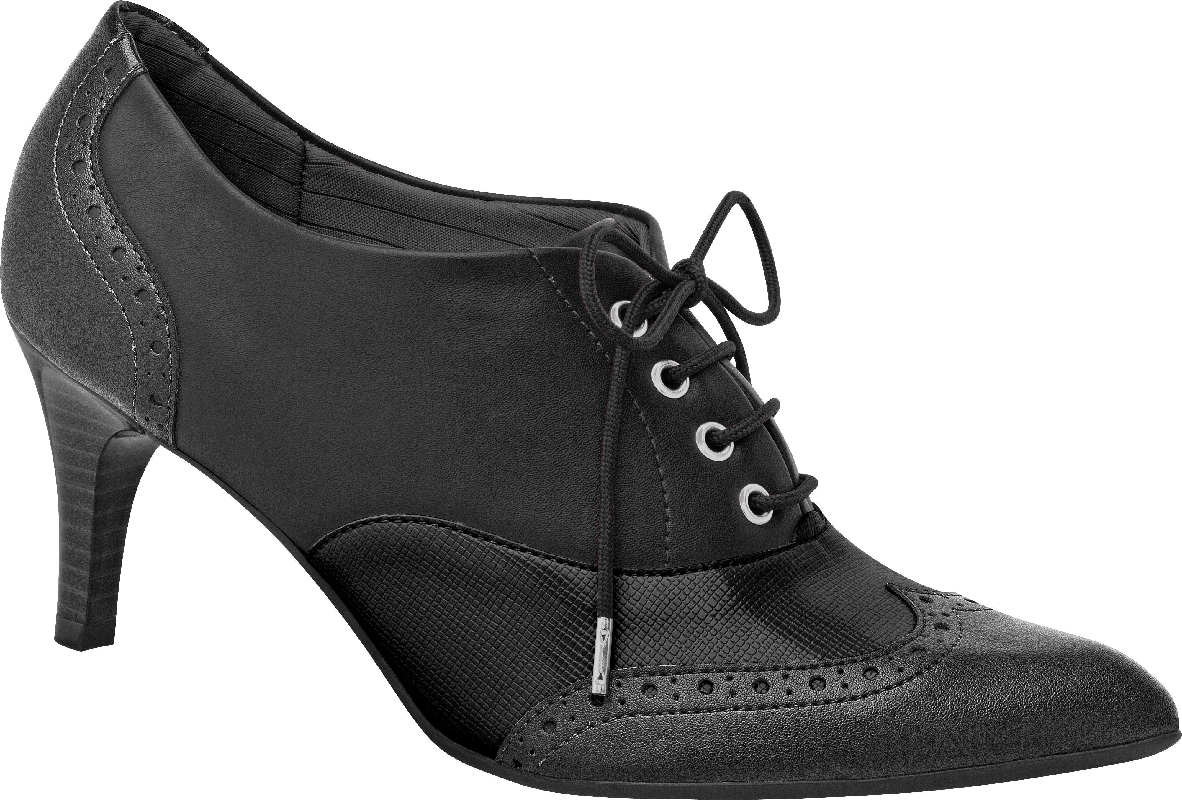 Piccadilly Ref 745030 Women Oxford Ankle Boot Black – Piccadilly