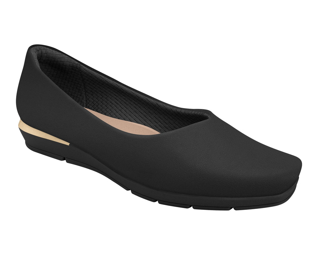 Piccadilly Ref: 147190 Health-Optimizing Flat Shoe with PICCADILLY MAXITHERAPY – ANVISA Certified Black