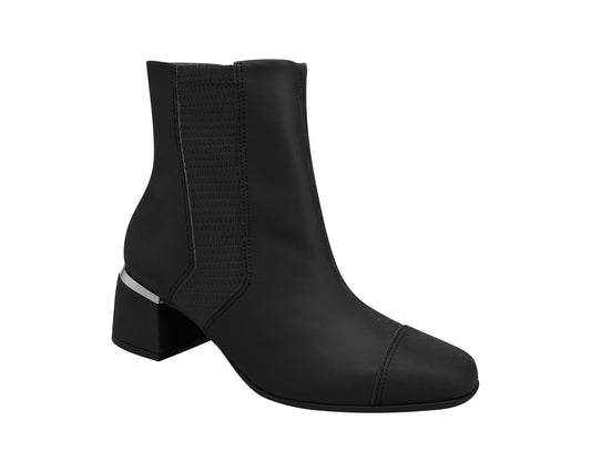 Embody sophistication with the striking allure of the 748028-05 Piccadilly Low Heel Ankle Boot in Soft Black