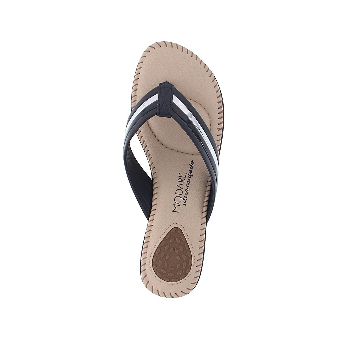 Modare 7017.453 Women Fashion Slipper in Black Silver