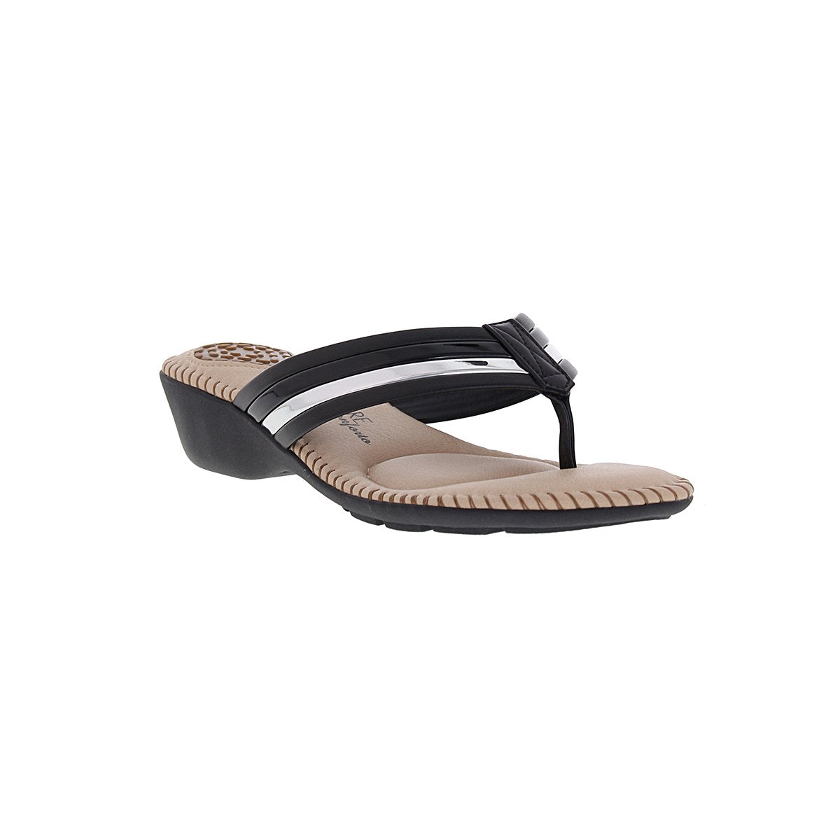 Modare 7017.453 Women Fashion Slipper in Black Silver