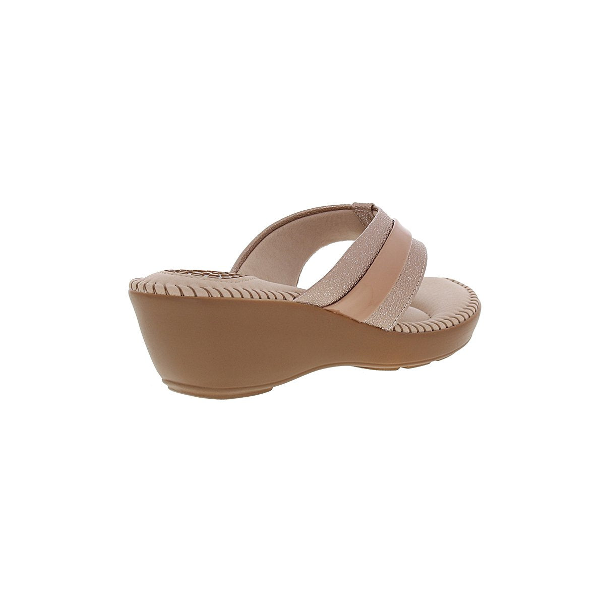Modare 7023.325 Women Wedge Fashion Slipper in Pink Gold Nude