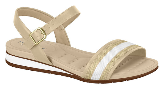 Modare 7113.122 Women Wedge Fashion Sandal Travel Casual Shoe in Beige