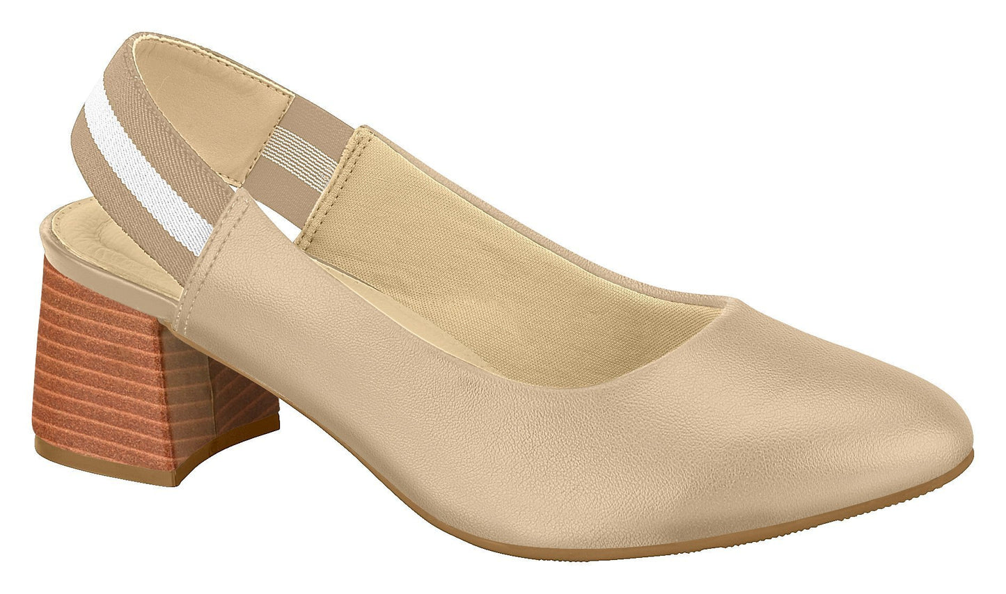 Beira Rio 7332.102-1227 Women Fashion Wedge Round Toe Shoe Comfort Business in Black