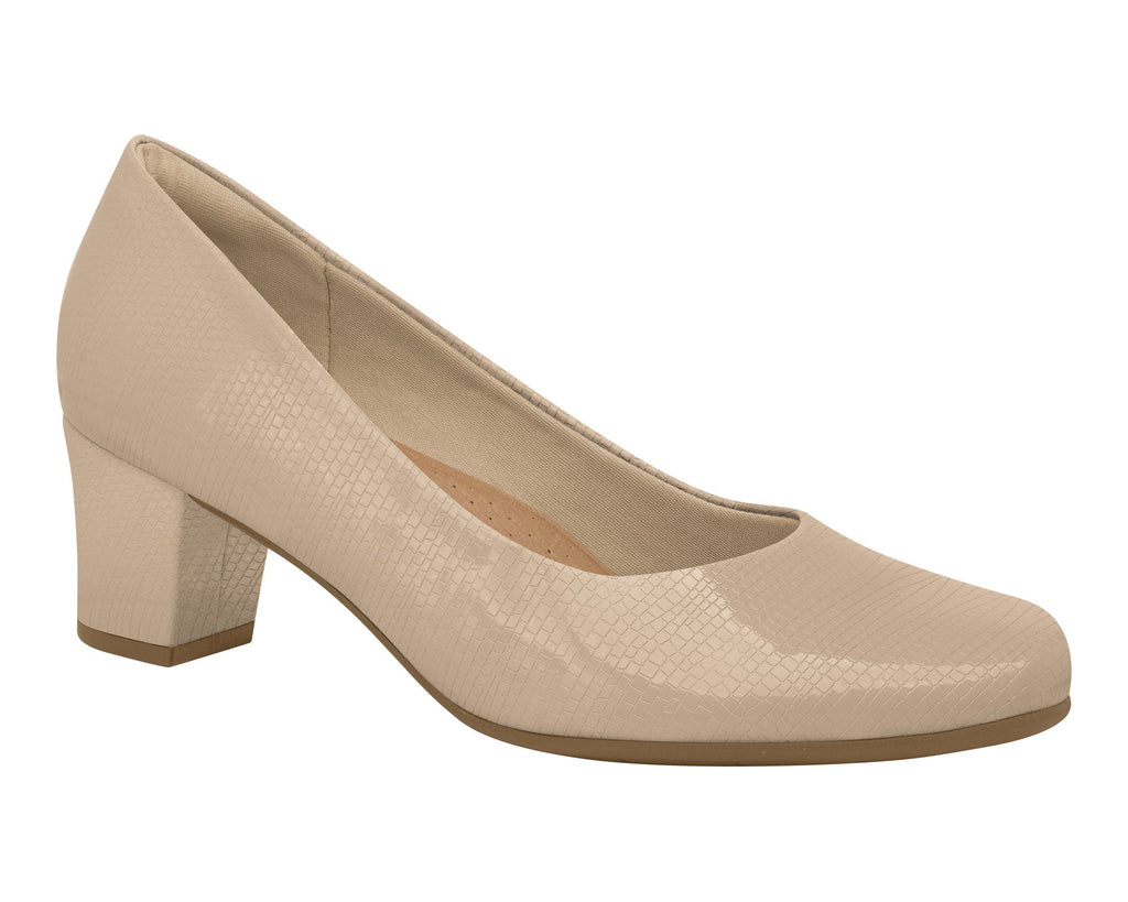 Piccadilly Ref: 110072 Business Court Shoe Medium Heel in Lizzard Nude