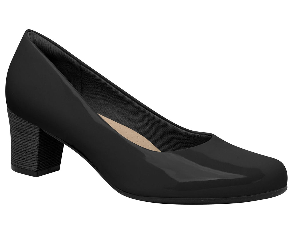 Piccadilly Ref: 110072-3204 Patent Black Business Court Shoe with Medium Heel - The Perfect Combination of Elegance and Comfort for Professional Wear