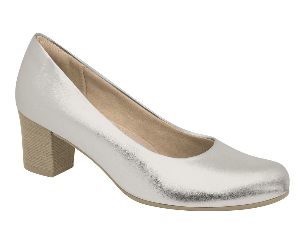 Piccadilly Ref: 110072-3213 Silver Prata Color Business Court Shoe with Medium Heel - The Ideal Combination of Elegance and Comfort for Your Professional Wardrobe