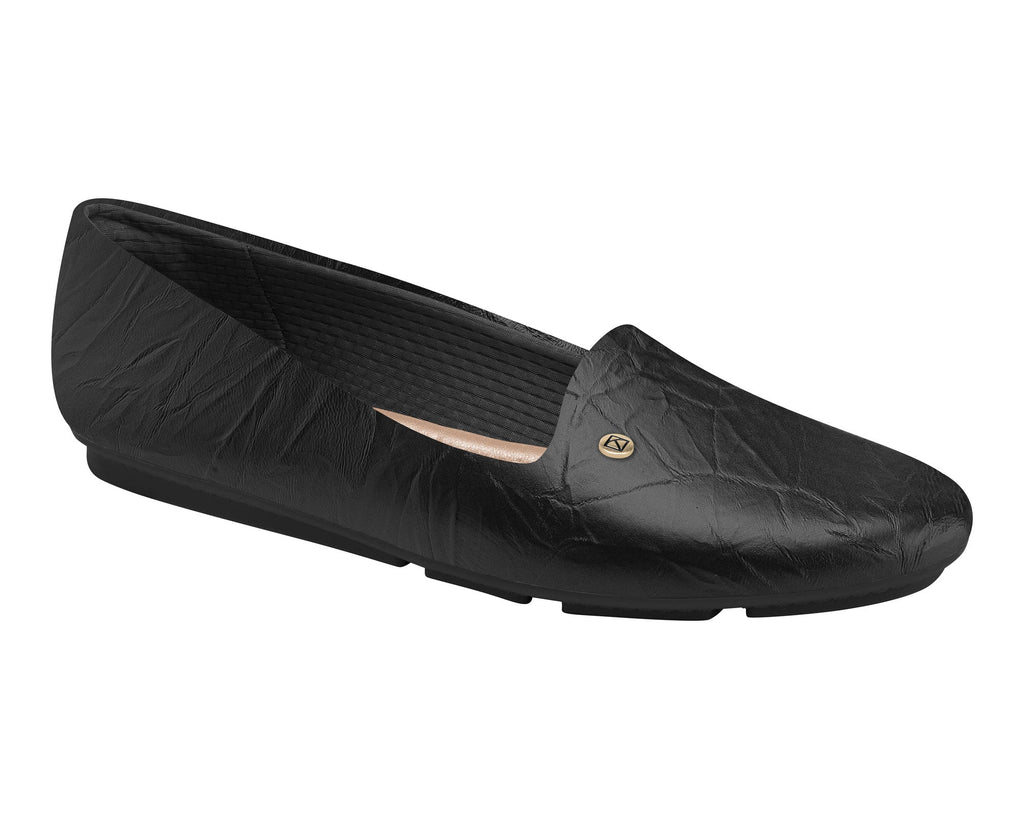Piccadilly Ref: 122007-14 Mocassin Flat - Experience Class and Comfort with Soft Travel Footwear Black