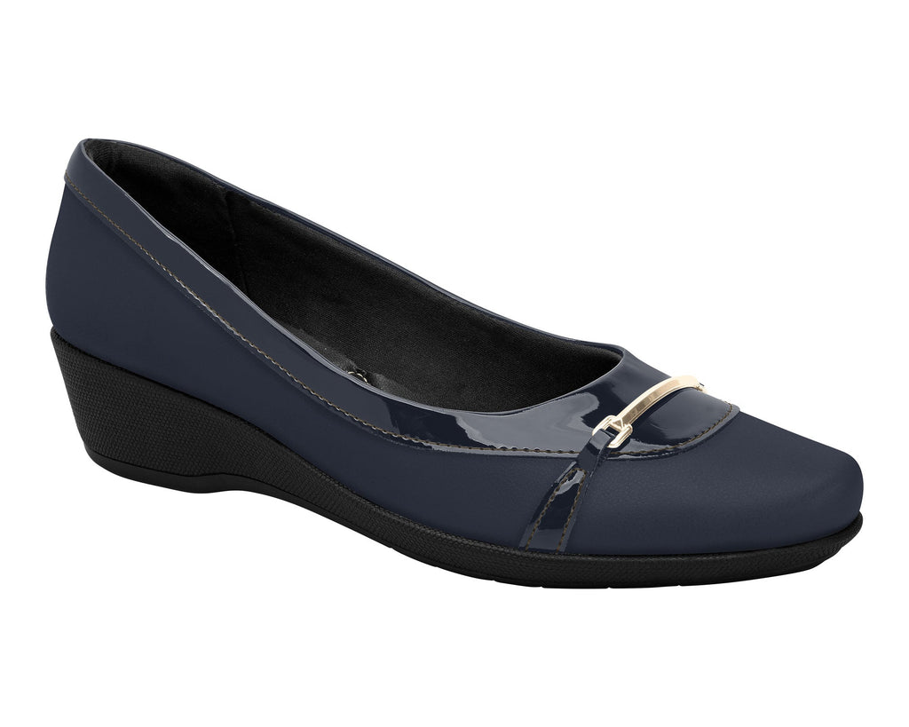 Ref: 143211-006 Piccadilly Navy Wedge Business Shoe – Merging Timeless Elegance with Ultimate Comfort.