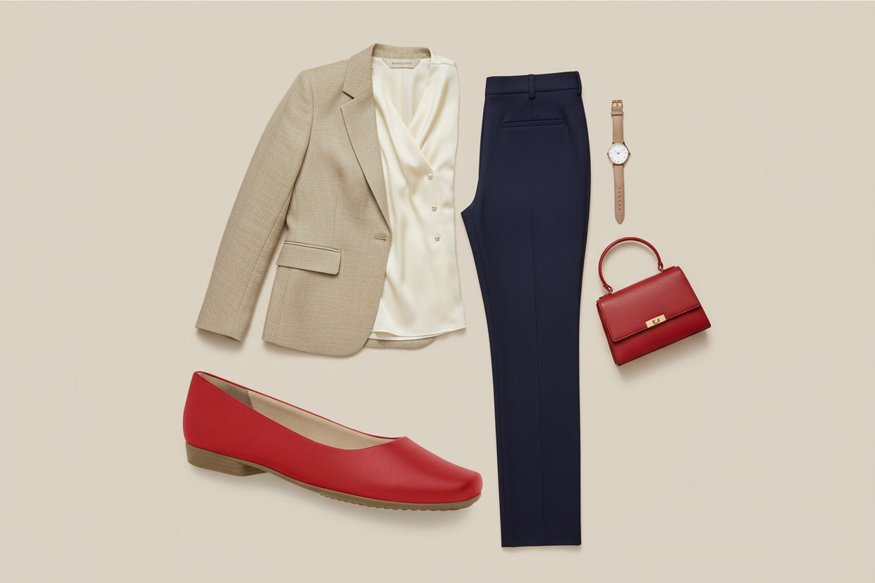 Piccadilly Chic Flat - Red (Ref 250166-140)