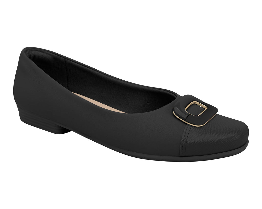 The Piccadilly Ref 250201 Flat Shoe Flexible, Elegant Floral Flat Shoe for Everyday Comfort and Style in Black