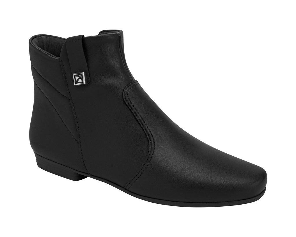 Experience the luxurious comfort and style of the 250231-02 Piccadilly Low Heel Ankle Boot in Soft Black