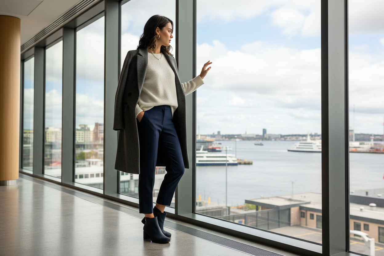 Piccadilly 654048 navy ankle boot side view – Brazilian comfort technology