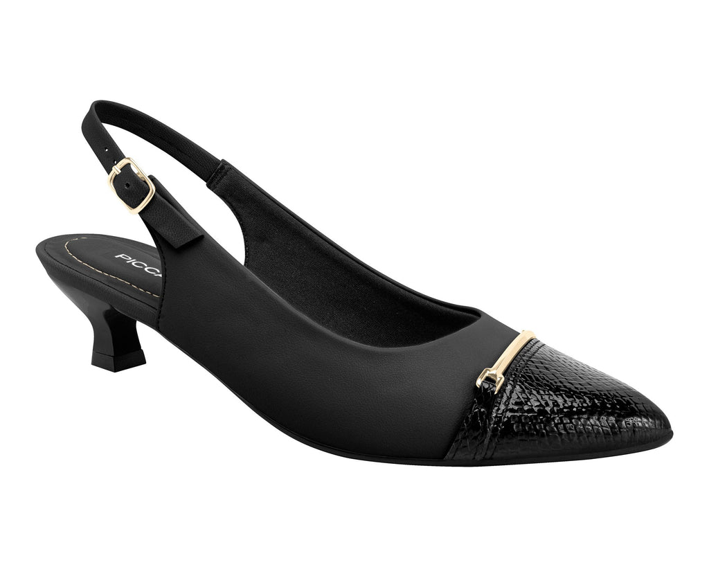 Piccadilly Ref 740150 the Black Slingback Pointed Toe Innovative Materials, Generous, Comfortable Fit, And a Sleek Black Design