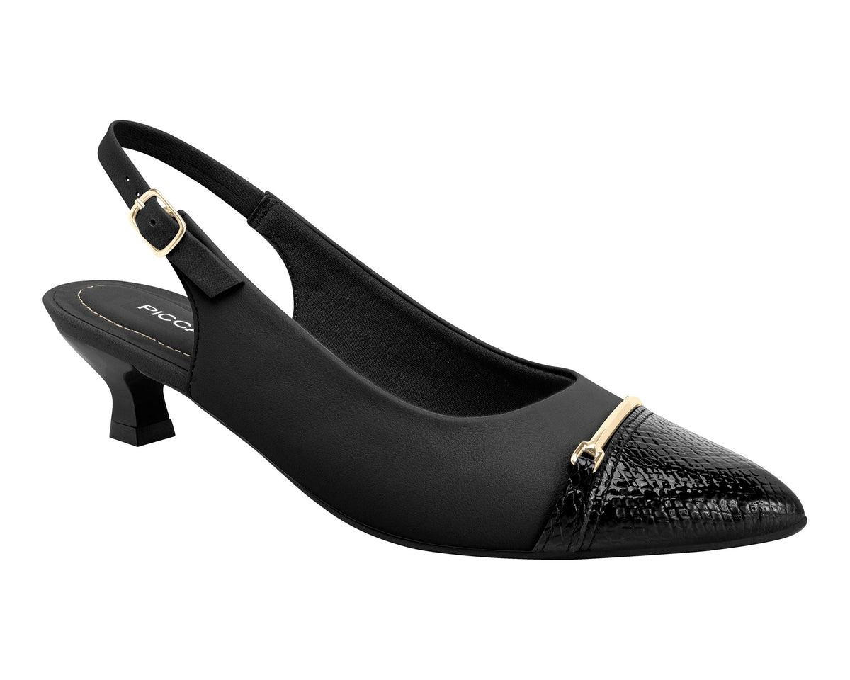 Piccadilly Ref 740150 the Black Slingback Pointed Toe