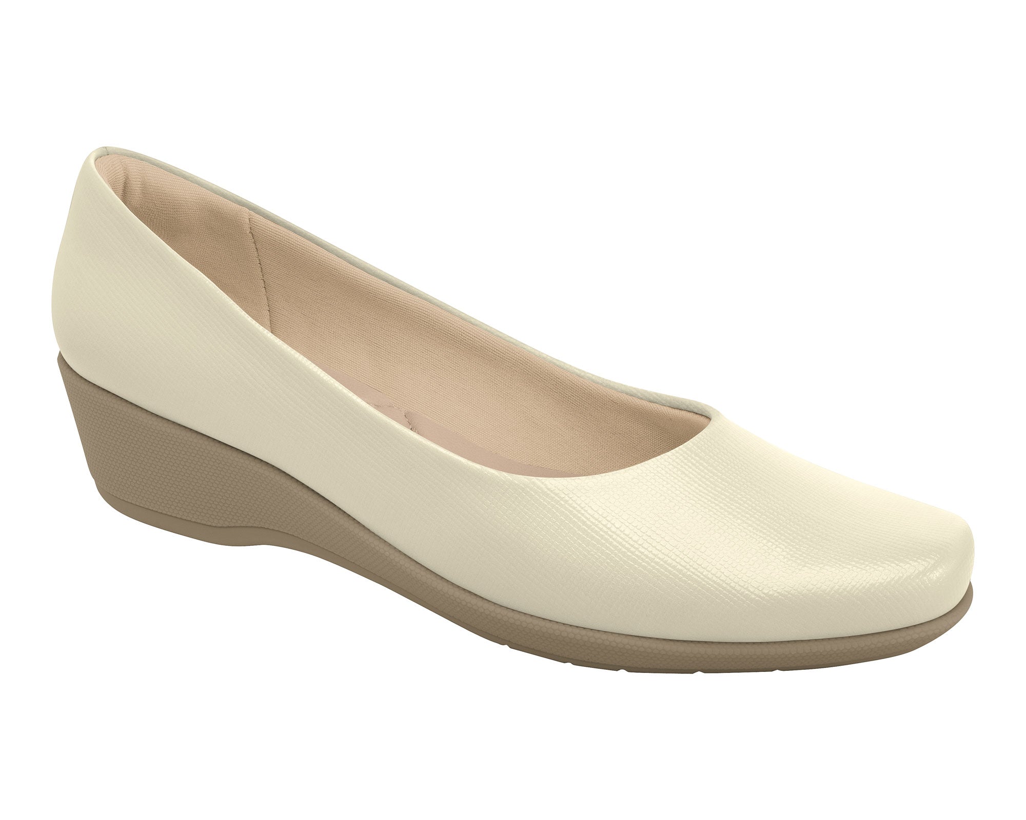 Stylish Off-White 3cm Wedge Business Shoe by Piccadilly – The