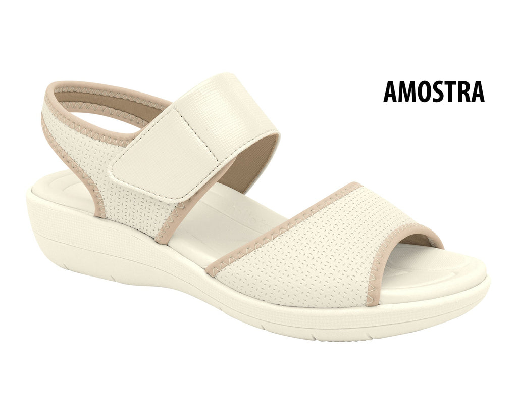 Everyday Comfort and Stylish Fashion for Plantar Fasciitis - Sandal Ref 293003 Off White: for Unmatched Elegance in Every Step