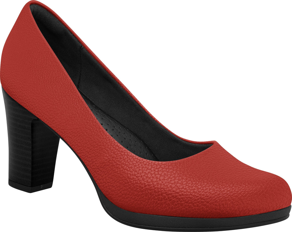 Piccadilly Shoes Ref:427A Red Flight Crew Shoes Uniform Business Mid Heel Emirates