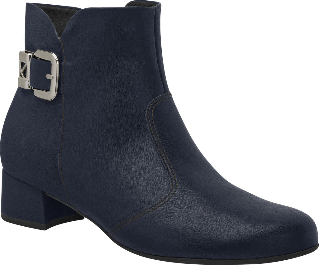 Piccadilly Ref: 141081-1142 Women Short Navy Boot With Buckle