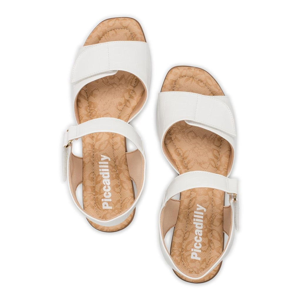 Piccadilly 153004-920 Women Sandal Velcro White
