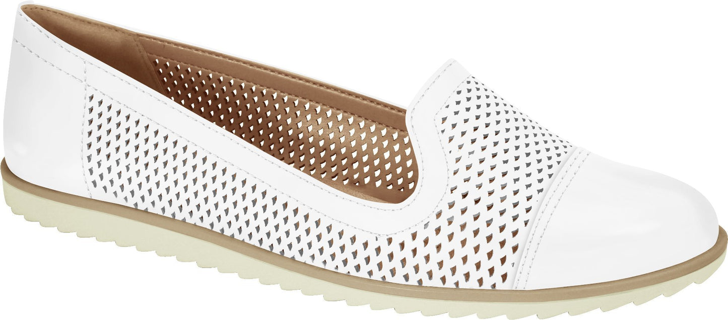 Ramarim 1882202 Women Fashion Comfortable Shoe Moccasin Flat in White