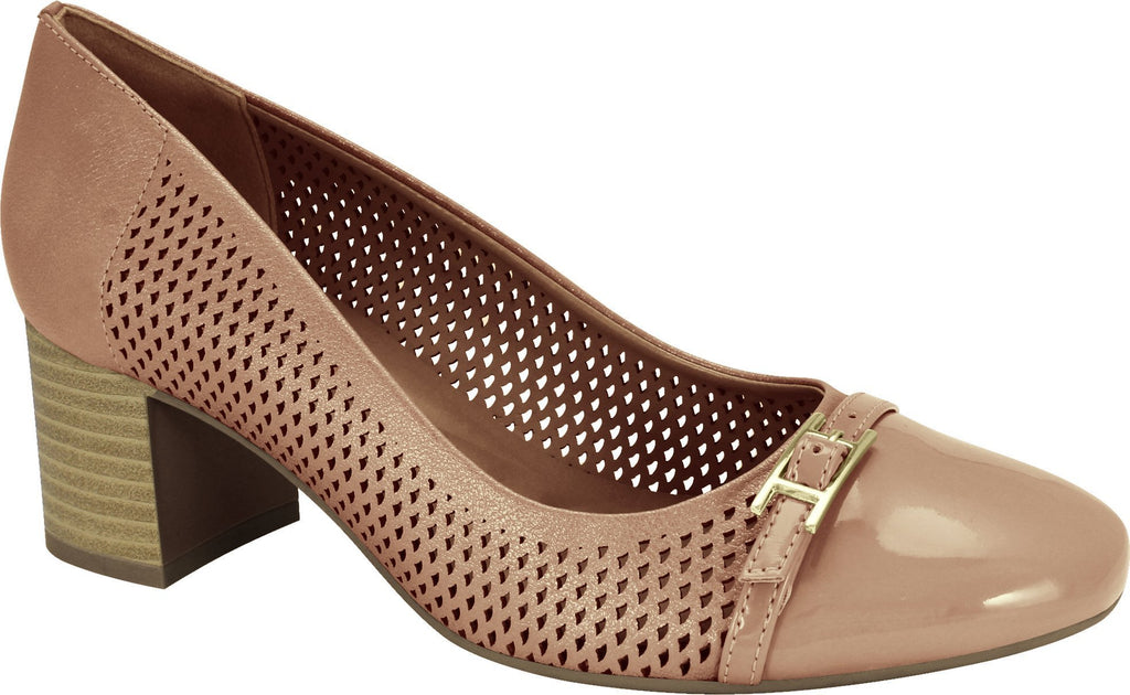 Ramarim 1884205 Women Fashion Comfortable Business Shoe Mid Heel in Skin