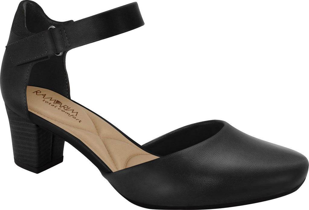 Ramarim 1884251 Women Fashion Comfortable Business Shoe Mid Heel in Black
