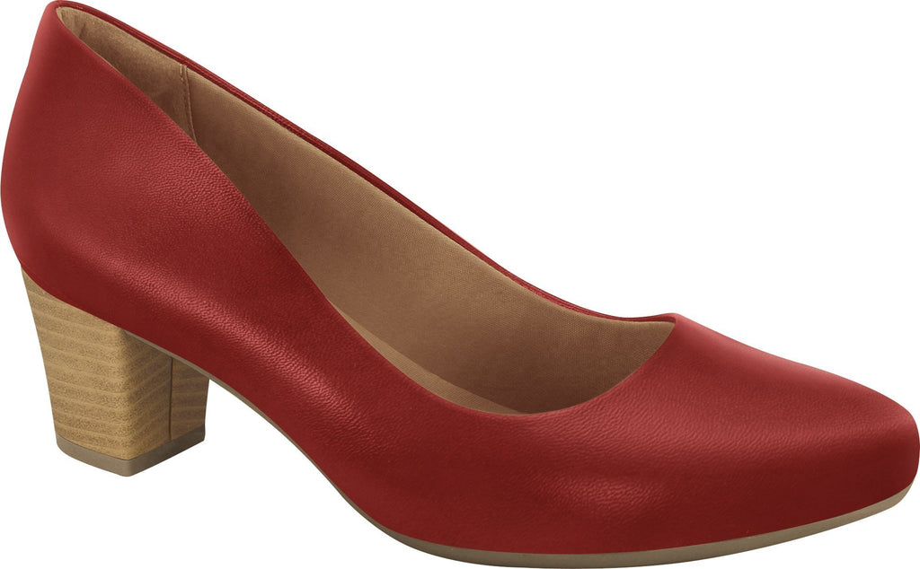 Ramarim 1884252 Women Fashion Comfortable Business Shoe Mid Heel in Red