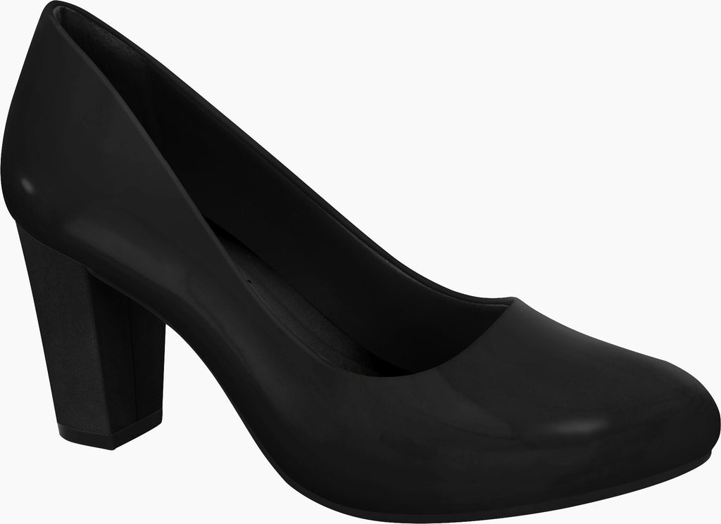 Ramarim 1894252 Women Fashion Comfortable Business Shoe Mid Heel in PATENT Black