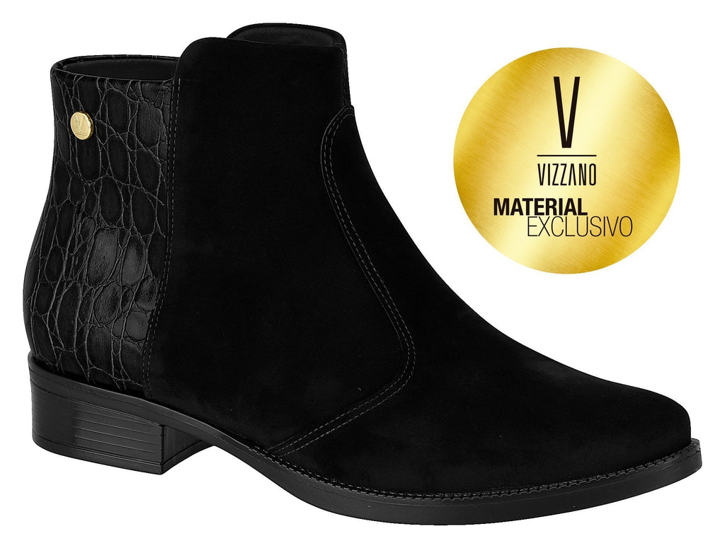 Vizzano 3050.118 Women Fashion Comfortable Ankle Boot Low Heel in Black