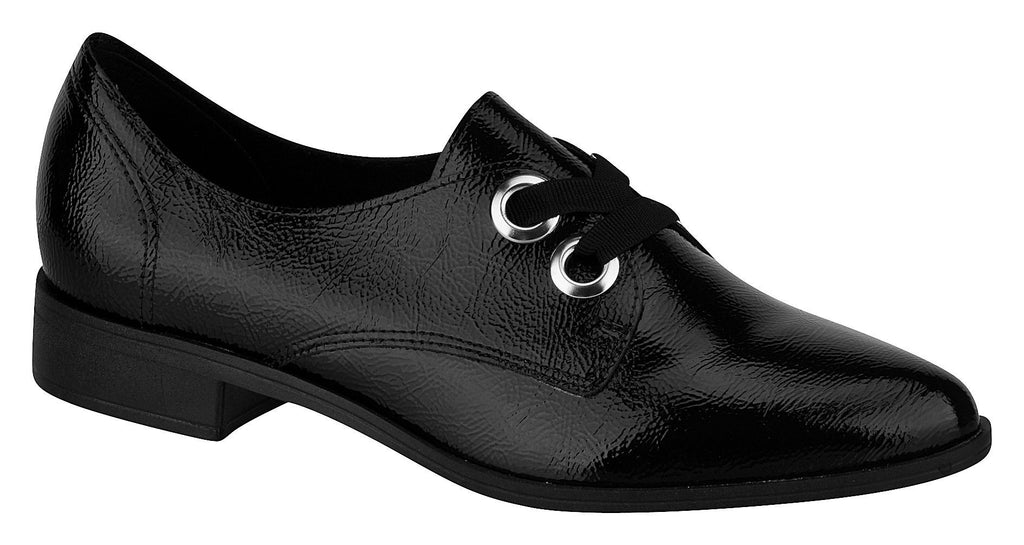 Beira Rio 4223.103 Women Fashion Comfortable Business Oxford Shoe Mid Heel in Glam Black