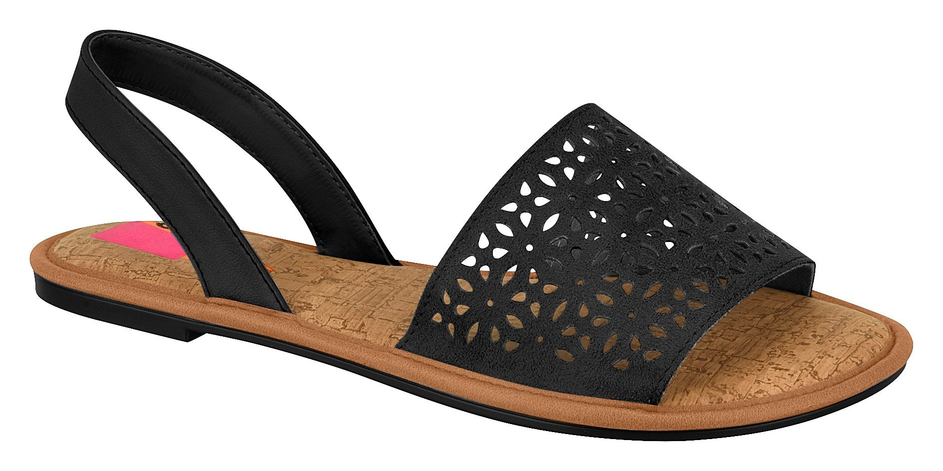 Modare 5445.101 Women Fashion Laser Cut Sandal in Black