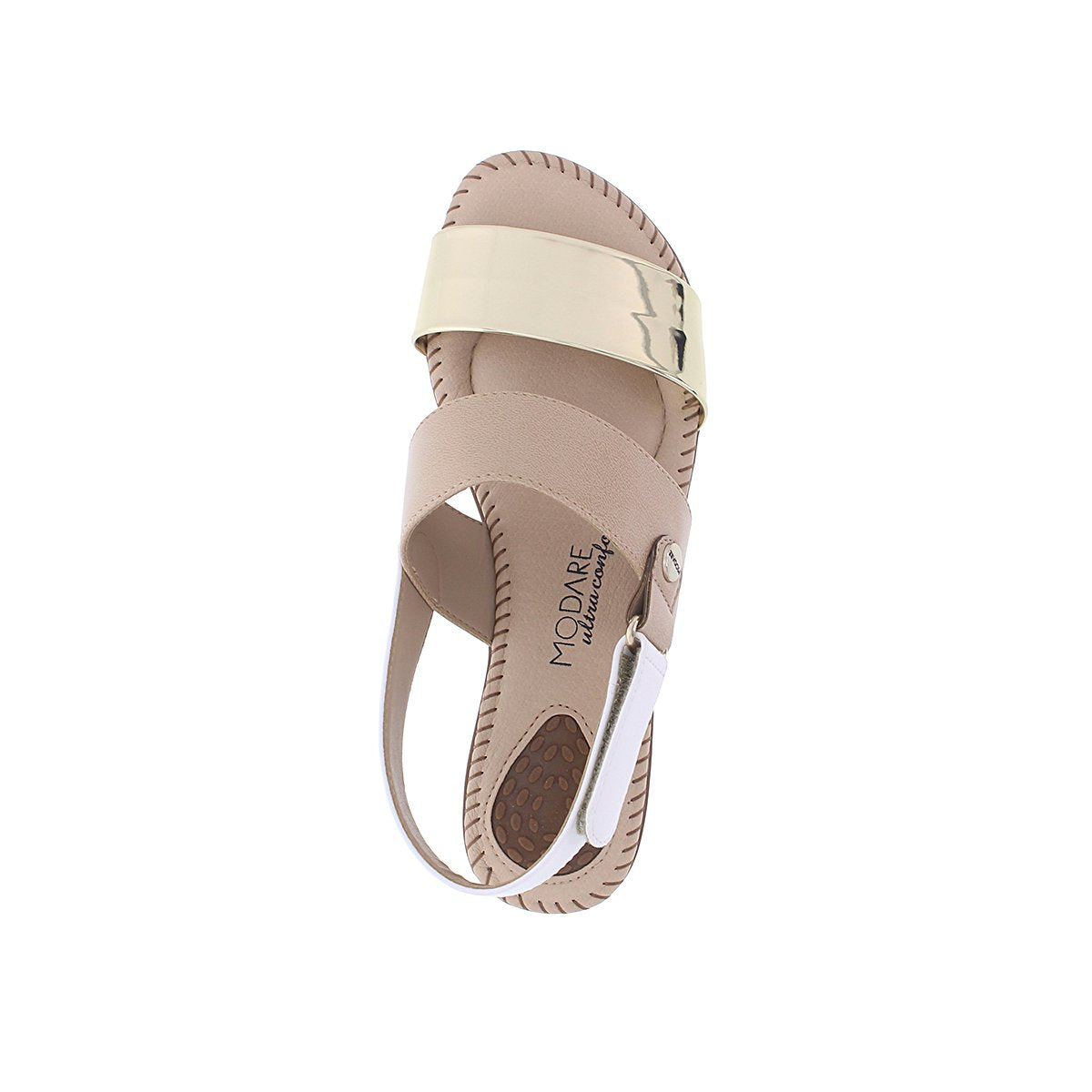 Modare 7025.347 Women Fashion Sandal in Beige Gold White