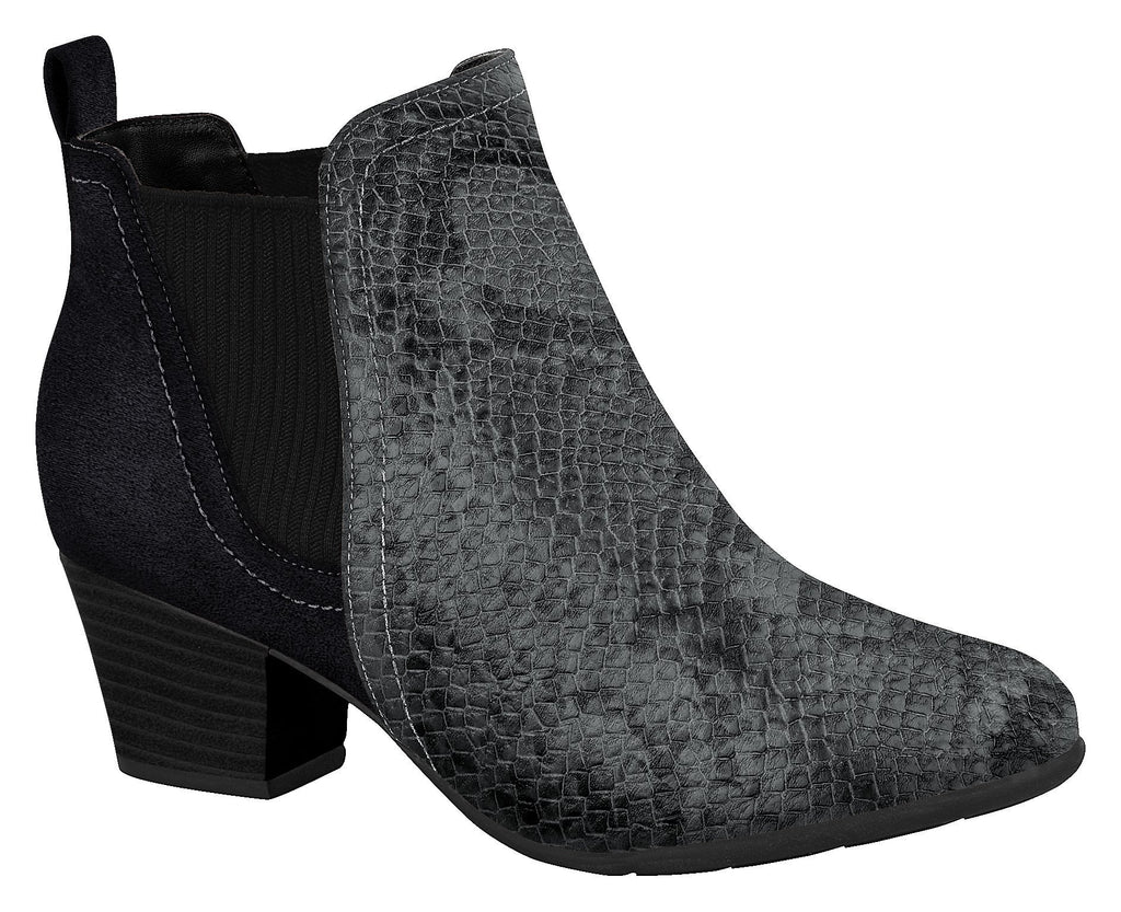 Modare 7046.110 Women Fashion Chelsey Ankle Boot in Grey Black