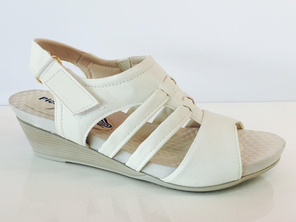 Piccadilly 544041-711 Women Comfortable Sandal White
