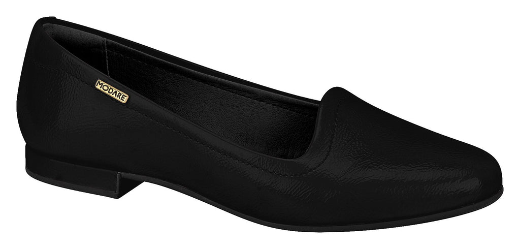 Modare 7337.100 Women Fashion Flat Shoes Moccasin in Patented Black