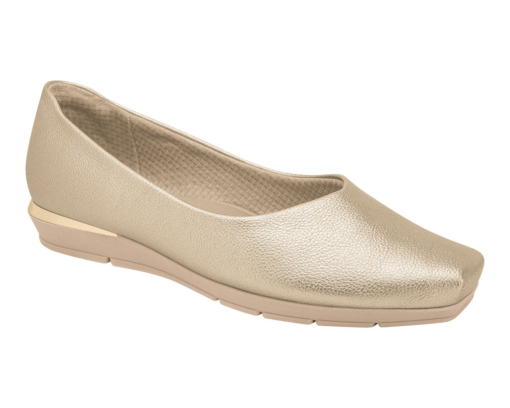 Piccadilly Ref: 147191 Comfortable Moccasin Shoe Metallic Gold
